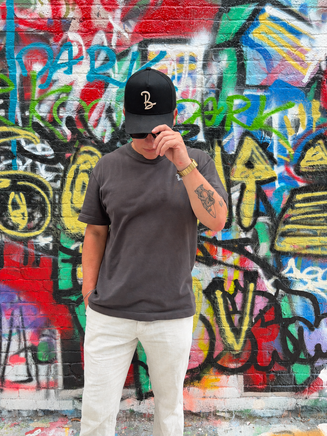 Bemo's Charcoal Heavy Weight SS Tee