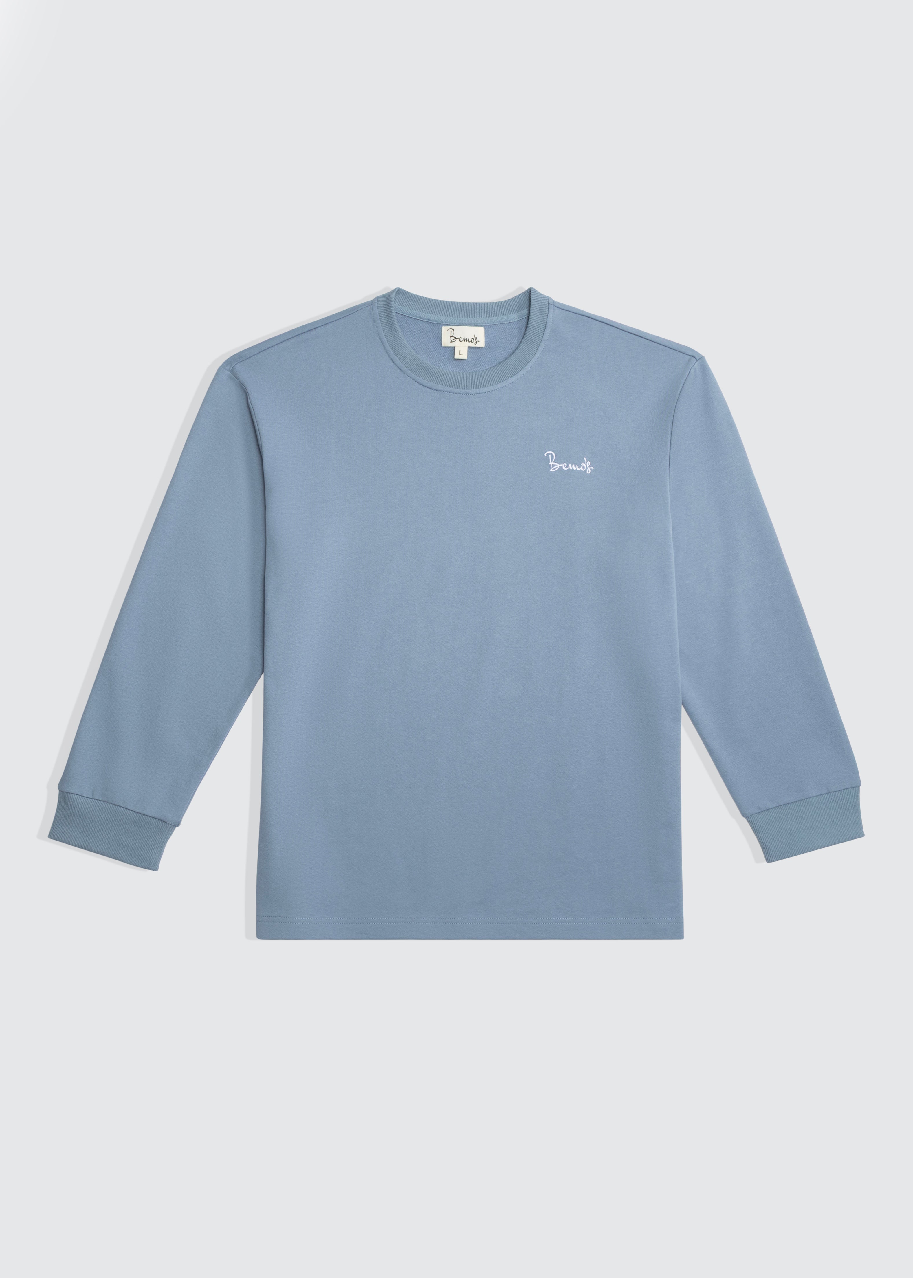 Bemo's Dusty Blue Heavy Weight LS Tee